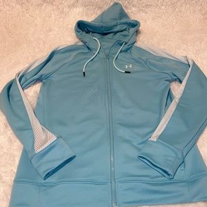 Under Armour Light teal Jacket Hoodie Zip Up